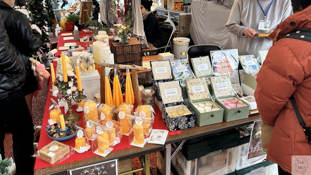 軽井沢クリスマスマーケット出店-西山ろうそく工房