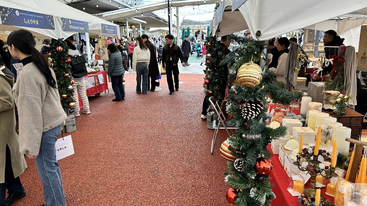 軽井沢クリスマスマーケット出店-西山ろうそく工房
