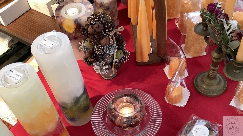 軽井沢クリスマスマーケット出店-西山ろうそく工房